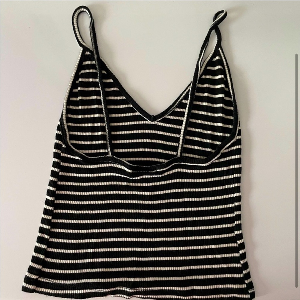 Brandy Melville Black and White Tank Top